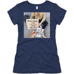 Ladies Slim Fit Super Soft Triblend Tee