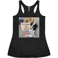 Ladies Slim Fit Super Soft Racerback Triblend Tank