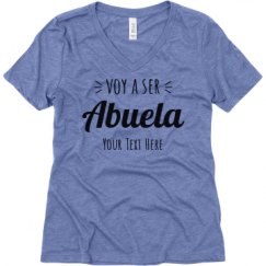 Ladies Relaxed Fit Super Soft Triblend V-Neck Tee