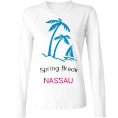 Ladies Relaxed Fit Basic Long Sleeve Tee