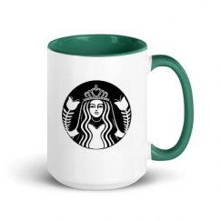 15oz Ceramic Mug with Color Inside