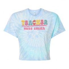 Women's Tie Dye Crop Top Tee