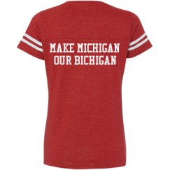 Ladies Relaxed Fit Vintage Sports Tee