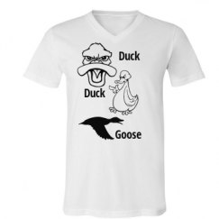 Unisex V-Neck Jersey Tee