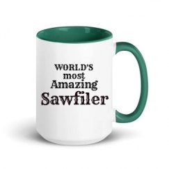 15oz Ceramic Mug with Color Inside