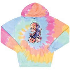 Unisex Tie-Dye Fleece Hoodie