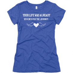 Ladies Slim Fit Super Soft Triblend Tee