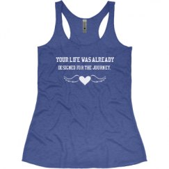Ladies Slim Fit Super Soft Racerback Triblend Tank