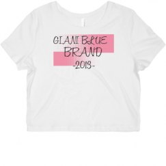 Ladies Slim Fit Crop Top Tee