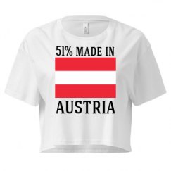 Ladies Festival Cali Crop Top Tee