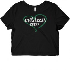 Ladies Slim Fit Crop Top Tee