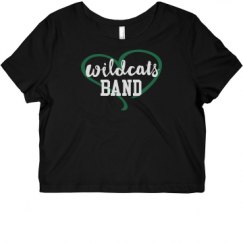 Ladies Slim Fit Crop Top Tee