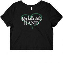 Ladies Slim Fit Crop Top Tee