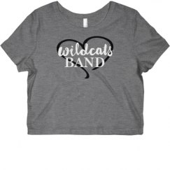 Ladies Slim Fit Crop Top Tee