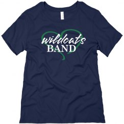 Custom Wildcats Band Love Relaxed Black