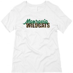Monrovia Wildcats Green Leopard Relaxed White 
