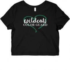 Ladies Slim Fit Crop Top Tee