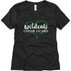 Ladies Relaxed Fit Super Soft Triblend V-Neck Tee