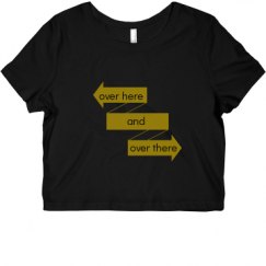 Ladies Slim Fit Crop Top Tee