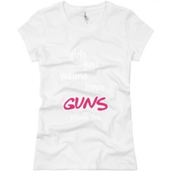 Ladies Slim Fit Basic Promo Jersey Tee