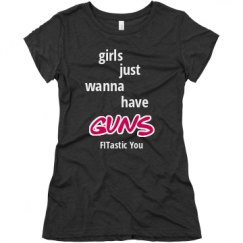 Ladies Slim Fit Super Soft Triblend Tee