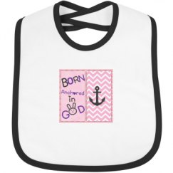 Infant Contrast Trim Bib