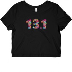 Ladies Slim Fit Crop Top Tee