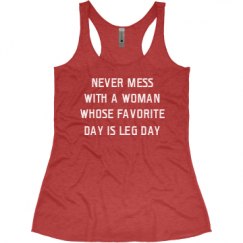Ladies Slim Fit Super Soft Racerback Triblend Tank