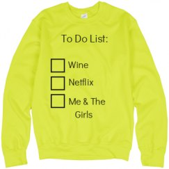 Unisex Neon Crewneck Sweatshirt