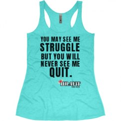 Ladies Slim Fit Super Soft Racerback Triblend Tank