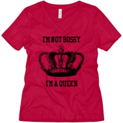 Ladies Relaxed Fit V-Neck Tee