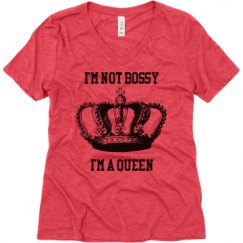 Ladies Relaxed Fit Super Soft Triblend V-Neck Tee