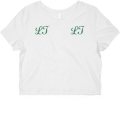 Ladies Slim Fit Crop Top Tee