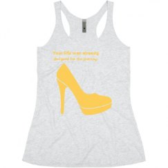 Ladies Slim Fit Super Soft Racerback Triblend Tank