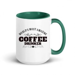 15oz Ceramic Mug with Color Inside