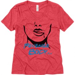 Ladies Relaxed Fit Super Soft Triblend V-Neck Tee