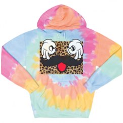 Unisex Tie-Dye Fleece Hoodie