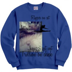 Unisex Film and Foil Crewneck Sweatshirt