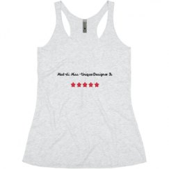 Ladies Slim Fit Super Soft Racerback Triblend Tank