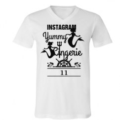 Unisex V-Neck Jersey Tee