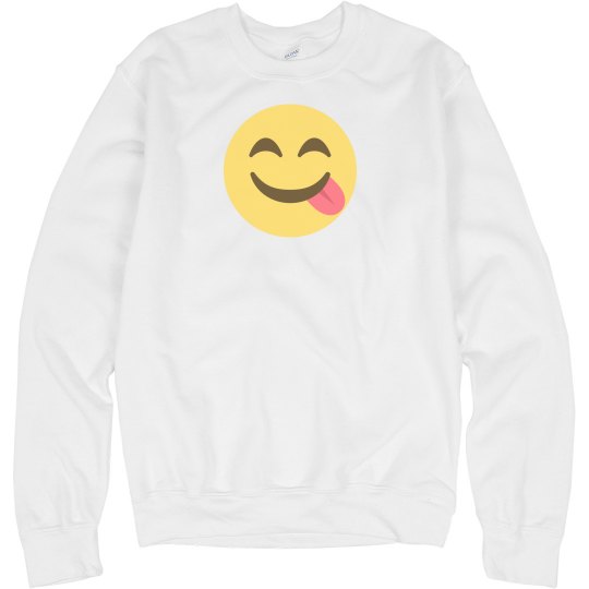 Face Savouring Delicious Food Unisex Sweatshirt 