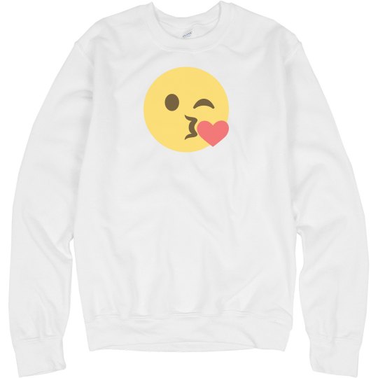 Face Throwing a Kiss Unisex Sweatshirt Face Throwing a Kiss Unisex Sweatshirt