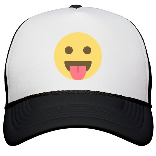 Face with Stuck Out Tongue Snapback Hat
