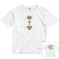 Youth Autism HOPE, FAITH, LOVE T (2-sided)