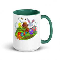 15oz Ceramic Mug with Color Inside