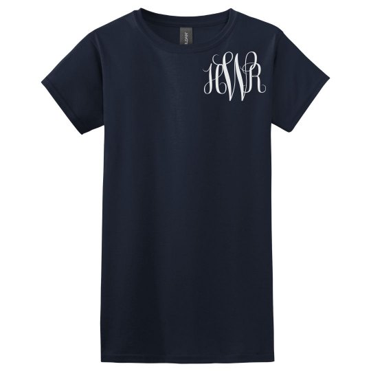 Faith Family & Football Monogram Tee Faith Family & Football Monogram Tee