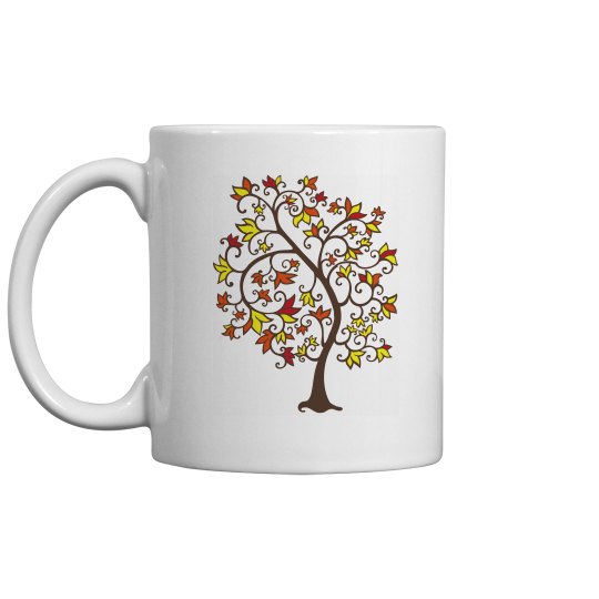 Fall time leafy tree mug Fall time leafy tree mug