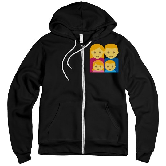 Family Unisex Fleece Full Zip Midweight Hoodie 