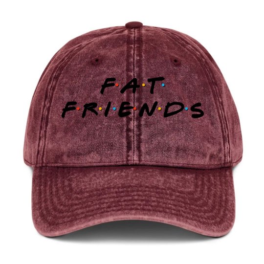 Fat Friends Green Distressed Hat Fat Friends Green Distressed Hat