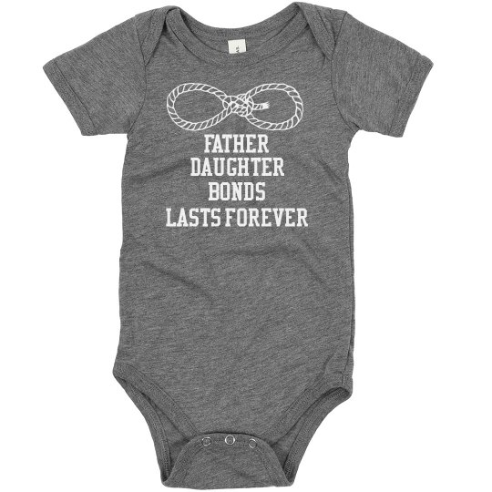 Father Daughter Bond Onesie- Grey